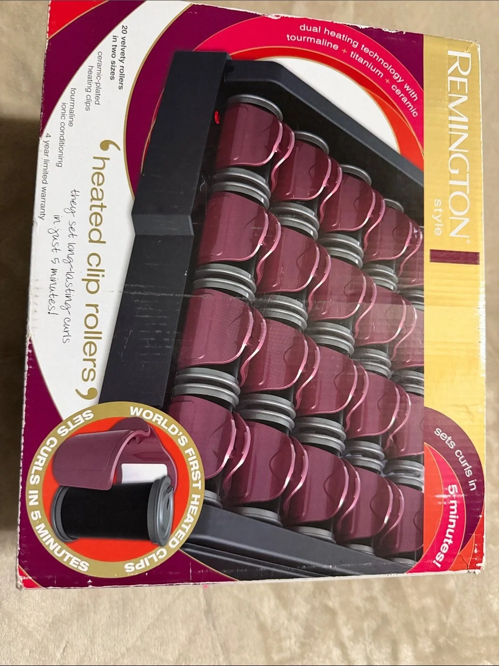 Remington heated clip rollers
